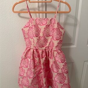 GB girls Pink Floral Party Dress